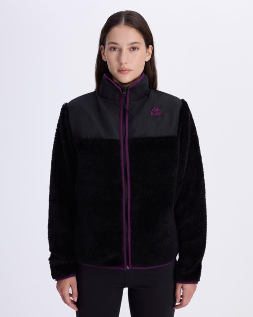 Siyah Authentic Abent Kadın Siyah Comfort Fit Sherpa - KAPPA® Türkiye