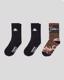Kamy 3pack Unisex Kahverengi-Bej Çorap
