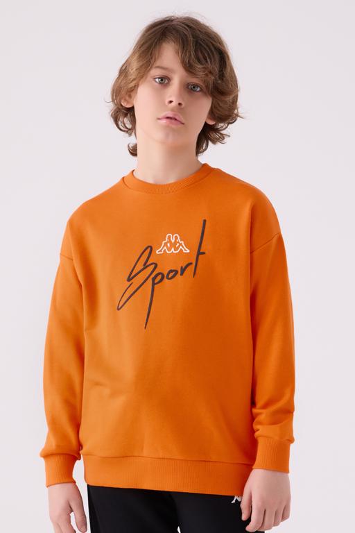 Turuncu Fox Erkek Çocuk Koyu Turuncu Regular Fit Sweatshirt - KAPPA® Türkiye