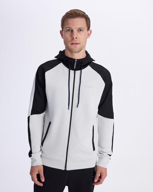 Siyah Lacty Full Zip Erkek Siyah-Beyaz Regular Fit Fermuarlı Eşofman Üstü - KAPPA® Türkiye