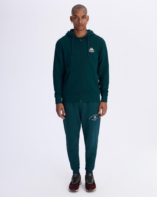 Yeşil Authentic Franz Full Zip Erkek Petrol Yeşili Regular Fit Fermuarlı Eşofman Üstü - KAPPA® Türkiye