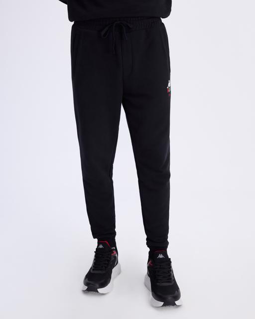 Siyah Authentic İtaly Pant Erkek Siyah Comfort Fit Eşofman Altı - KAPPA® Türkiye