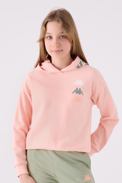 Turuncu Authentic  Danita Kız Çocuk Somon Regular Fit Sweatshirt - KAPPA® Türkiye