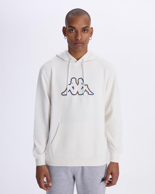 Beyaz Logo Brian Hoodie Erkek Beyaz Regular Fit Hoodie - KAPPA® Türkiye