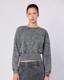 Stichas Crew Kadın Antrasit Comfort Fit Sweatshirt