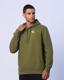 Theo Erkek Haki Regular Fit Hoodie