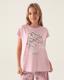 Logo Candace Kız Çocuk Açık Pembe Regular Fit Tişört
