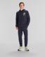 Authentic Spacetime Hoodie Erkek Gri-Mavi Regular Fit Hoodie