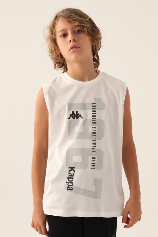 Bej Authentic Colt Erkek Çocuk Ekru  Regular Fit Atlet - KAPPA® Türkiye
