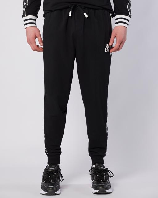 Siyah Banda Stars Pant Erkek Siyah Regular Fit Eşofman Altı - KAPPA® Türkiye