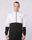 Keita Full Zip Erkek Siyah-Beyaz Regular Fit Fermuarlı Eşofman Üstü