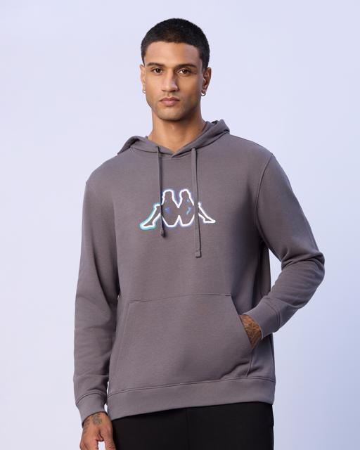 Gri Benjamin Erkek Gri Regular Fit Hoodie - KAPPA® Türkiye