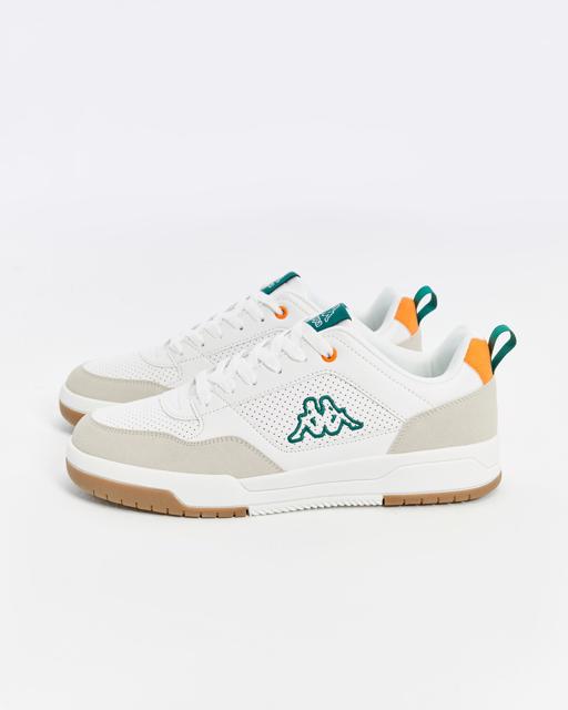 Beyaz Manis Erkek Beyaz-Turuncu Regular Fit Sneaker - KAPPA® Türkiye