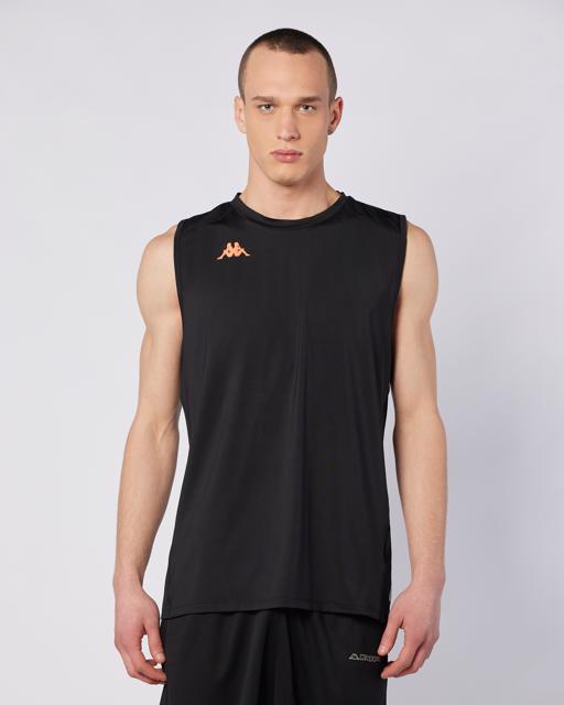 Siyah Fiolo Tur Erkek Siyah Regular Fit Tişört - KAPPA® Türkiye
