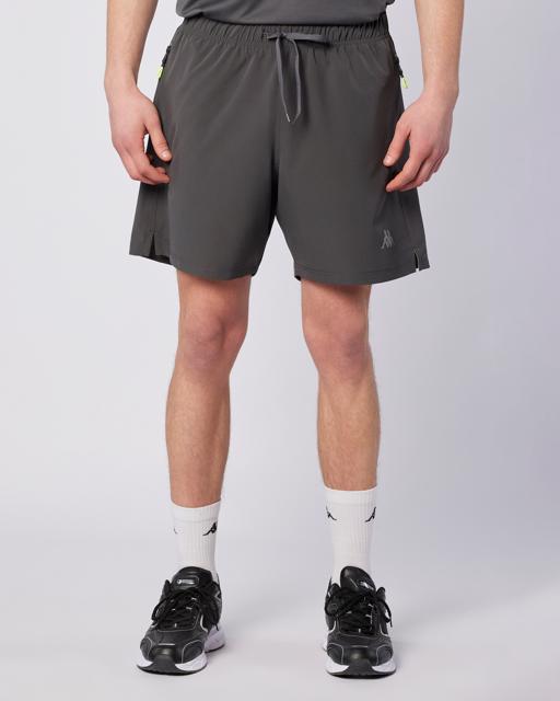 Siyah Fastina Short Erkek Antrasit Regular Fit Performance Şort - KAPPA® Türkiye