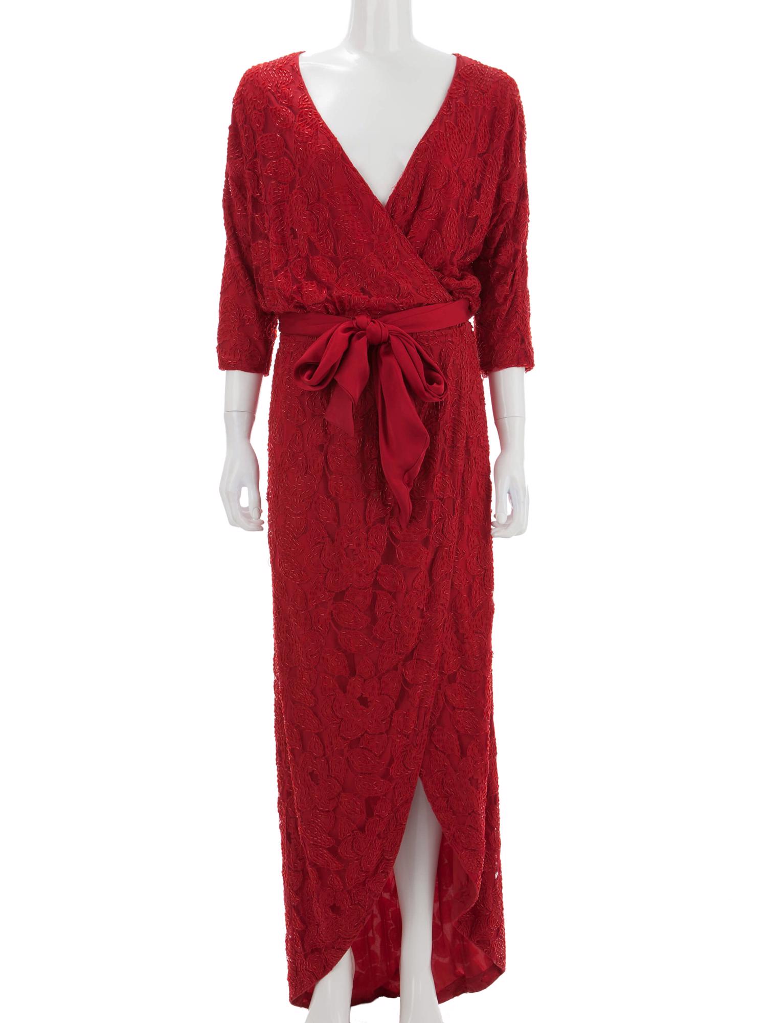 Bayan Kırmızı HALSTON HERITAGE ELBİSE