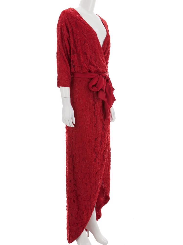 Bayan Kırmızı HALSTON HERITAGE ELBİSE