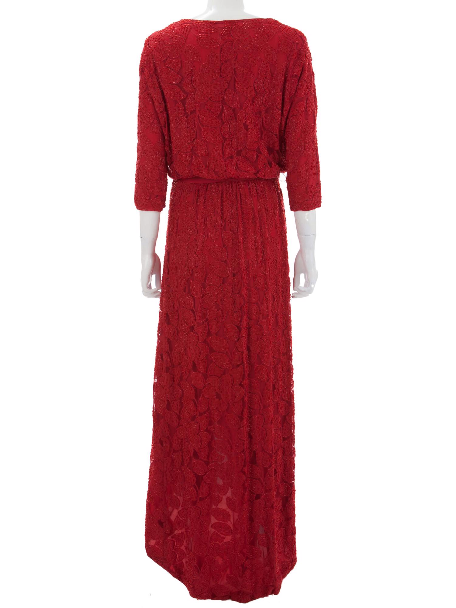 Bayan Kırmızı HALSTON HERITAGE ELBİSE