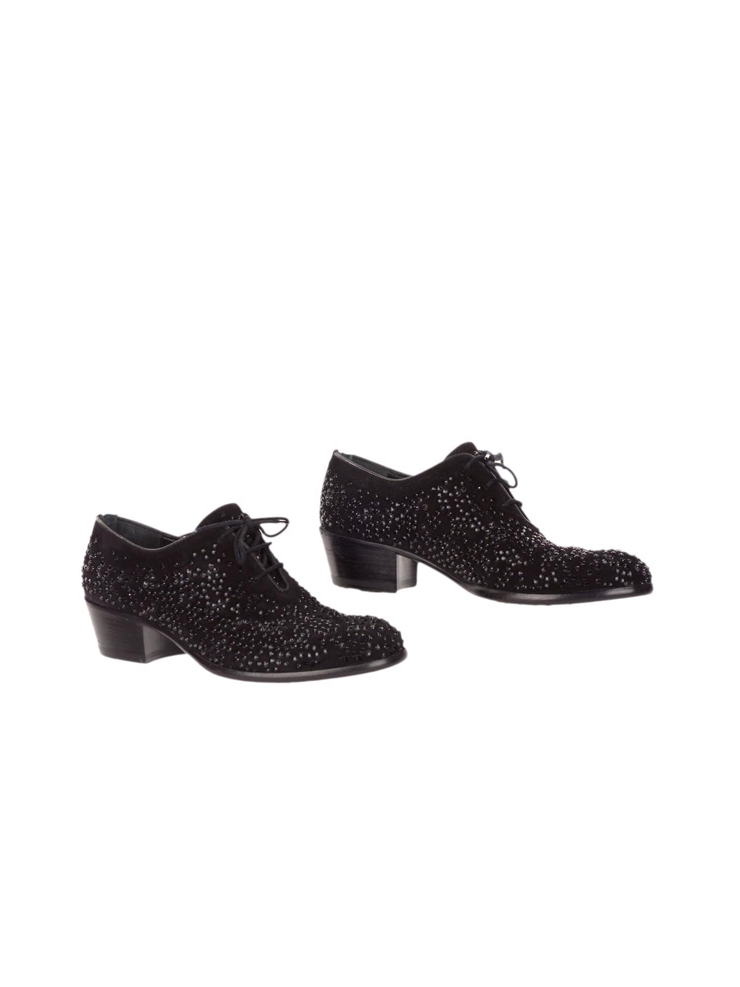 Bayan Siyah MARTIN MARGIELA OXFORD AYAKKABI