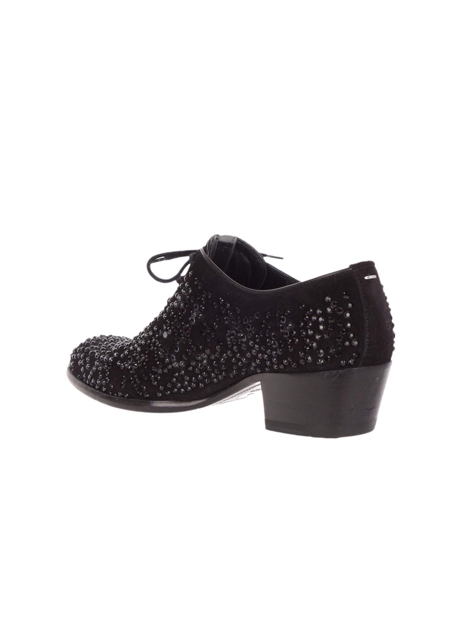 Bayan Siyah MARTIN MARGIELA OXFORD AYAKKABI