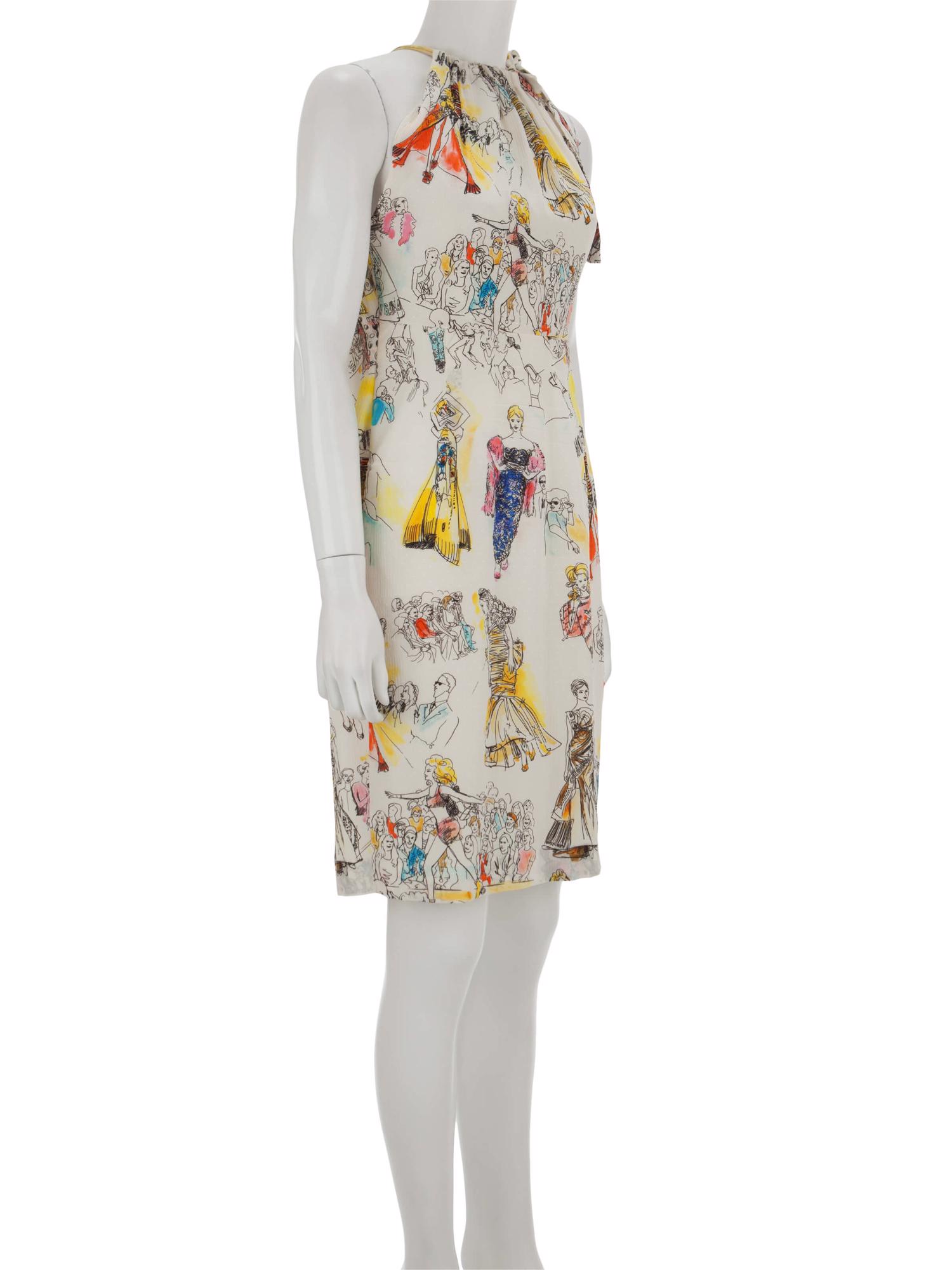 Bayan Krem MOSCHINO COUTURE ELBİSE