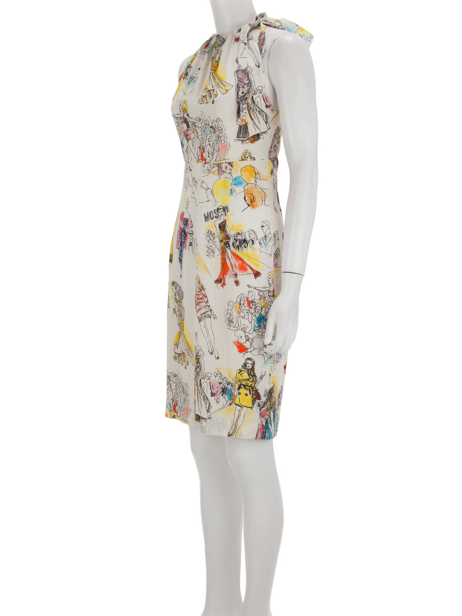 Bayan Krem MOSCHINO COUTURE ELBİSE
