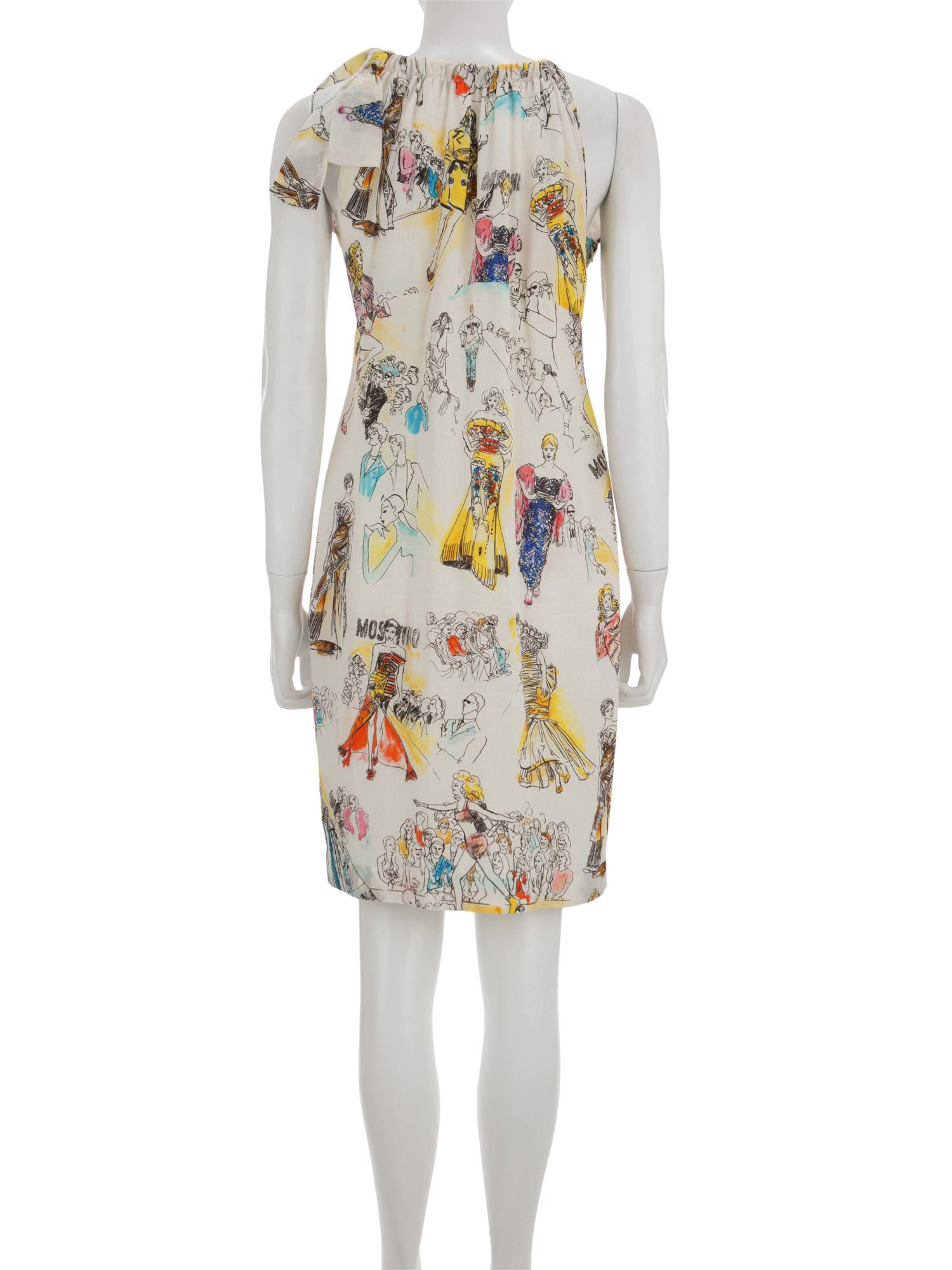 Bayan Krem MOSCHINO COUTURE ELBİSE
