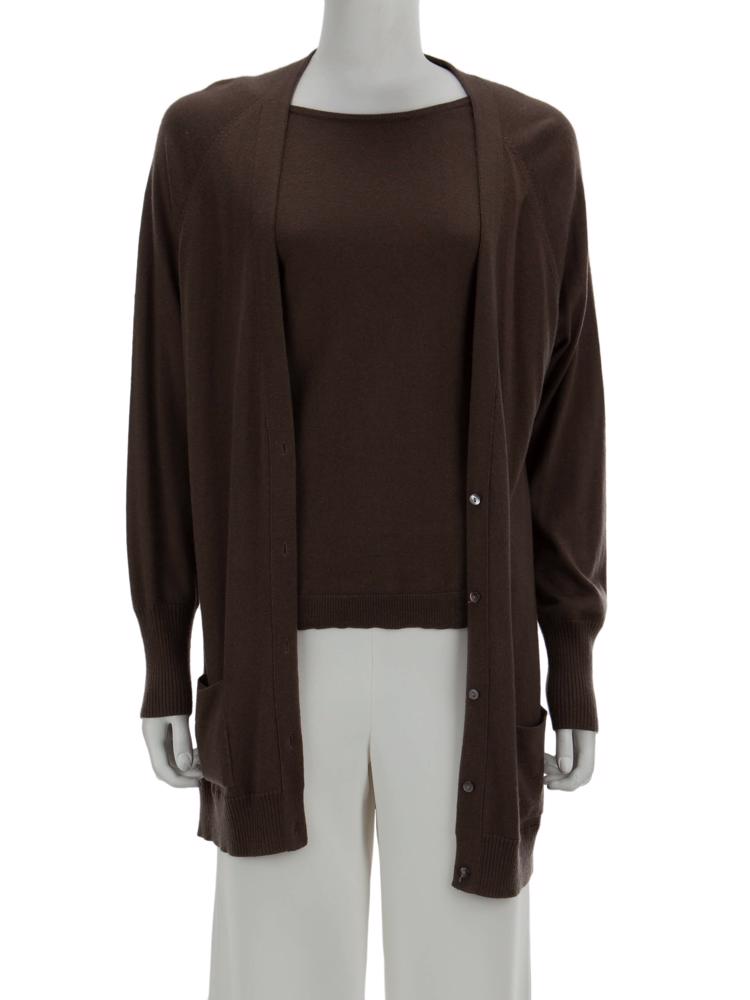 Bayan Kahve SILK&CASHMERE KAZAK