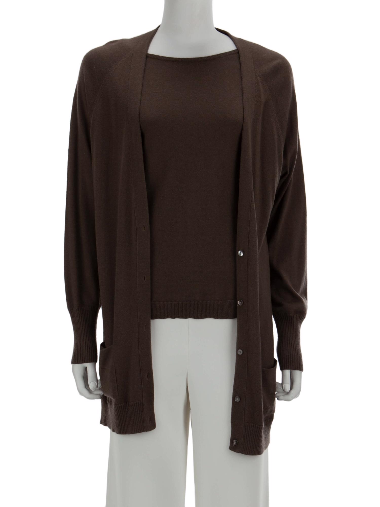 Bayan Kahve SILK&CASHMERE KAZAK