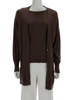 Bayan Kahve SILK&CASHMERE KAZAK