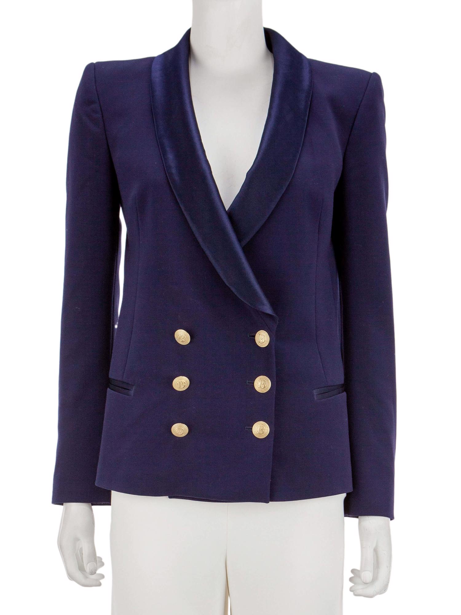 Bayan Lacivert BALMAIN CEKET