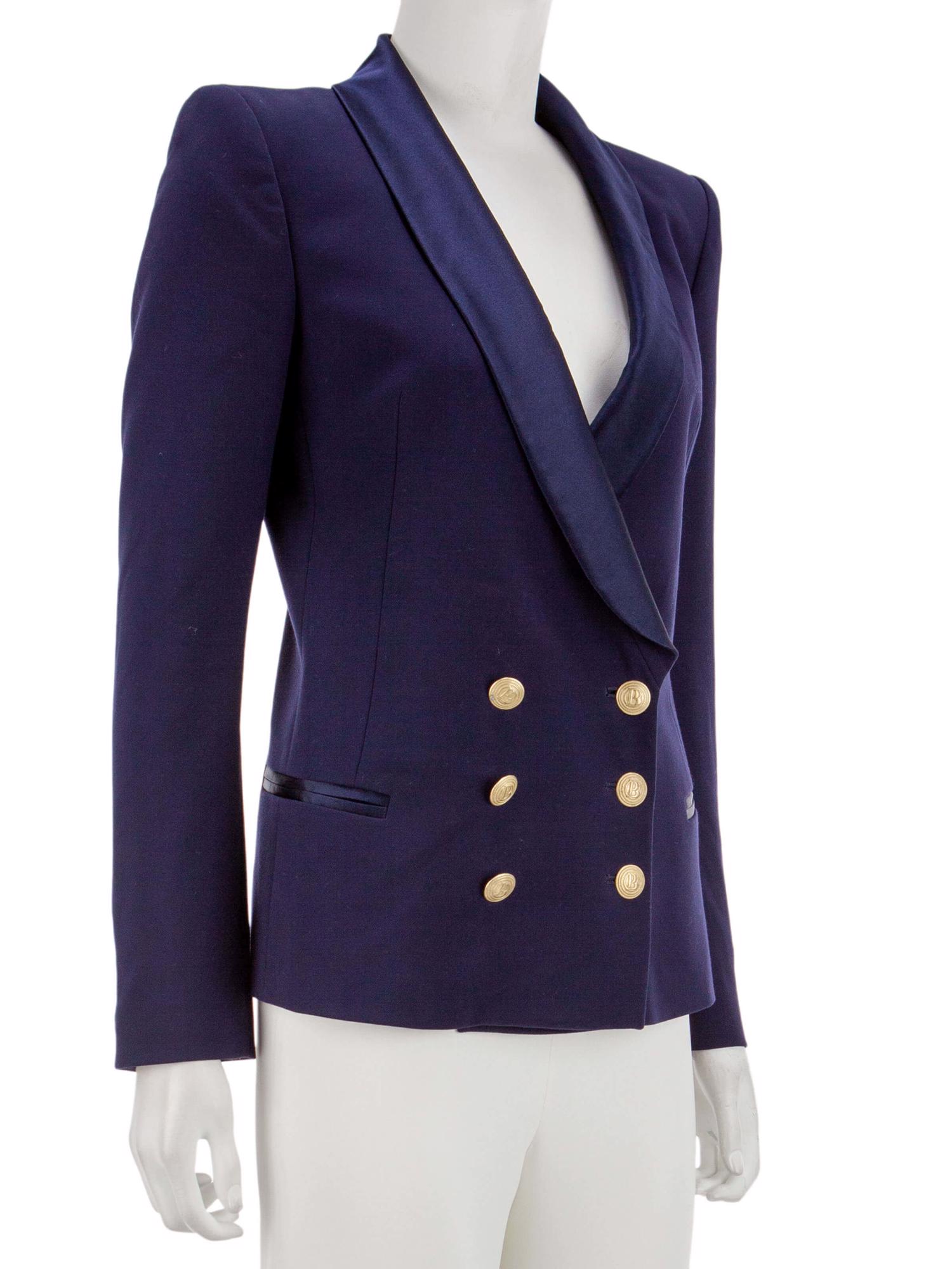 Bayan Lacivert BALMAIN CEKET