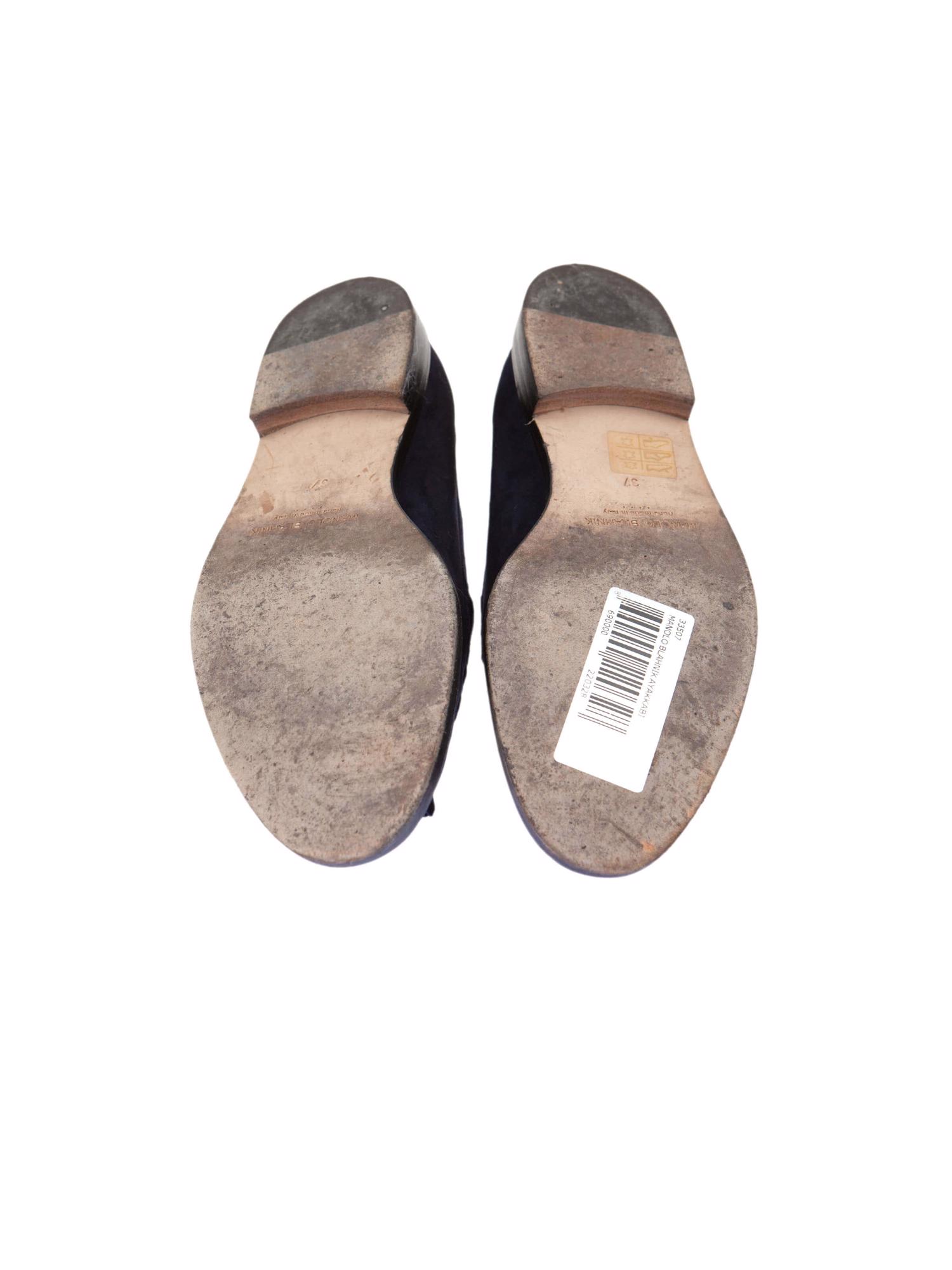 Bayan Lacivert MANOLO BLAHNIK LOAFER