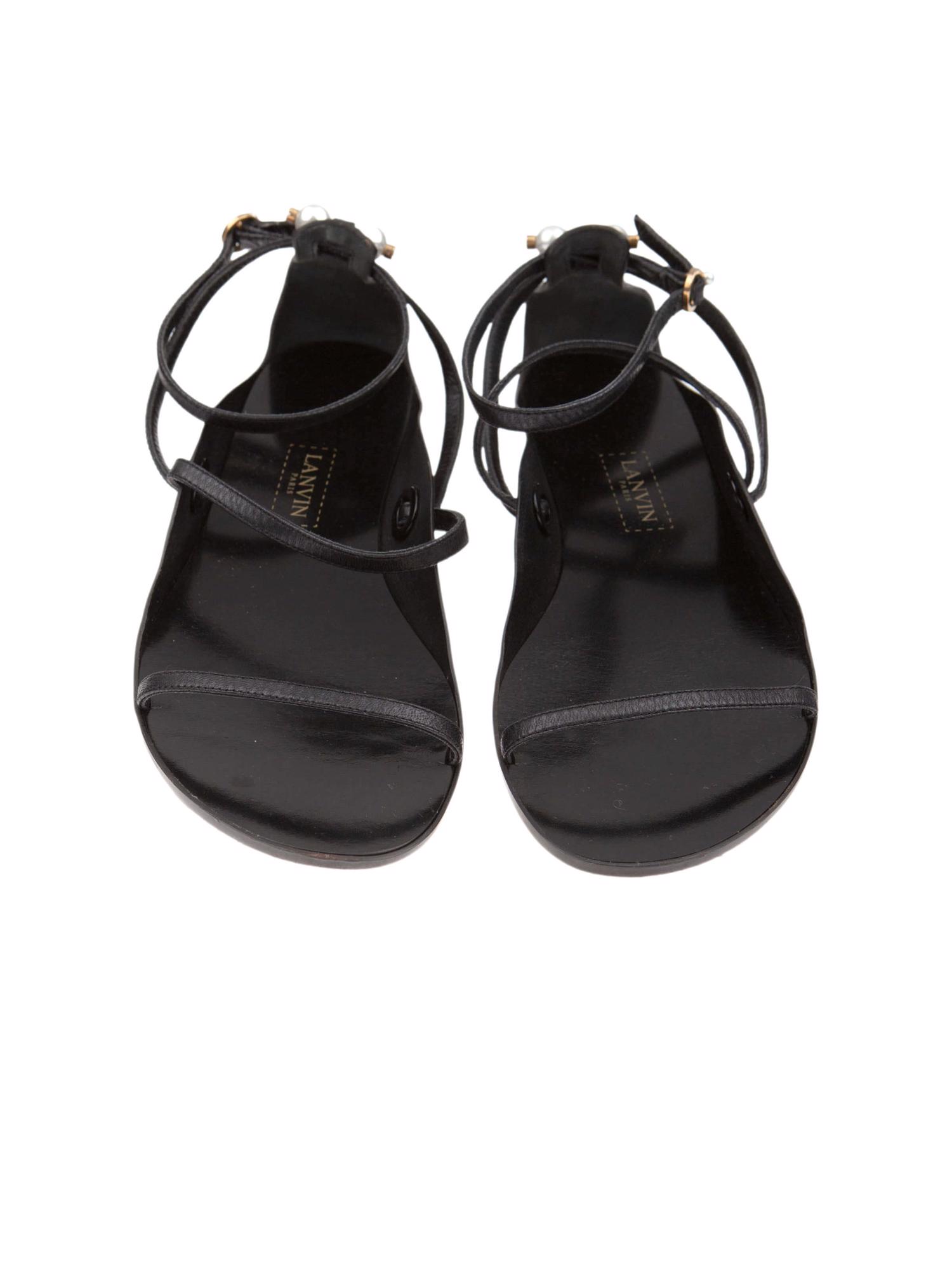 Bayan Siyah LANVIN SANDALET