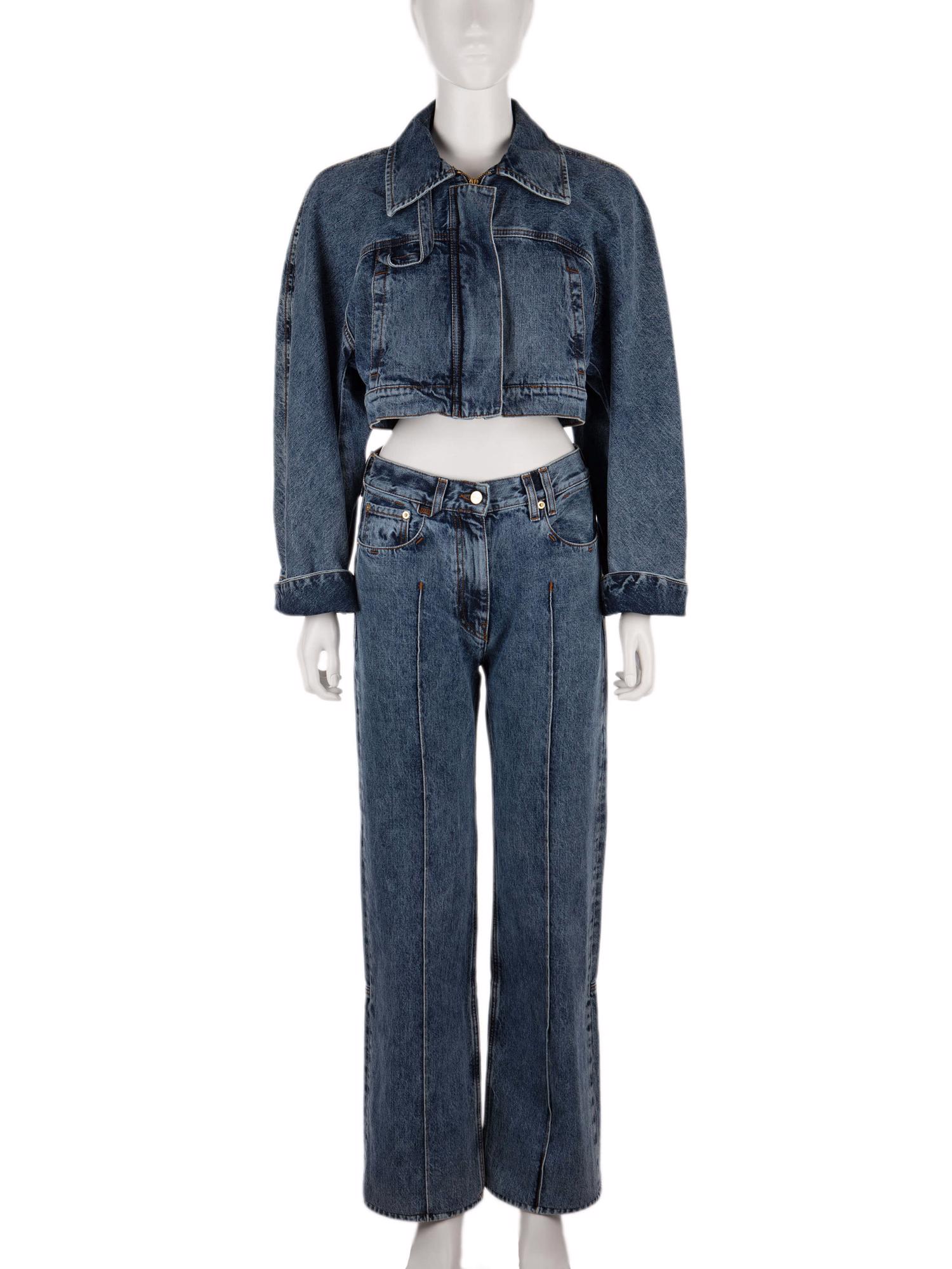 Bayan Lacivert JACQUEMUS JEAN CEKET