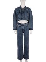 Bayan Lacivert JACQUEMUS JEAN CEKET