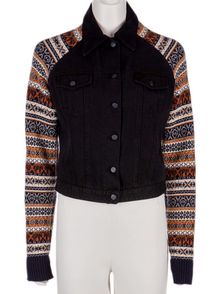 Bayan Siyah MCQ ALEXANDER MCQUEEN JEAN CEKET