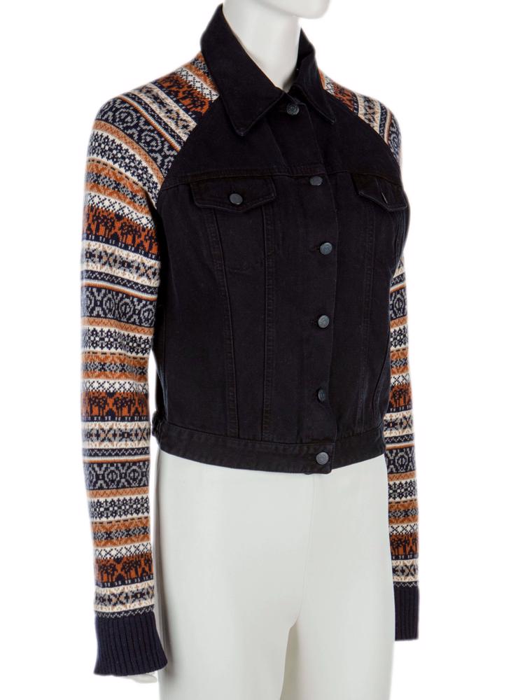 Bayan Siyah MCQ ALEXANDER MCQUEEN JEAN CEKET