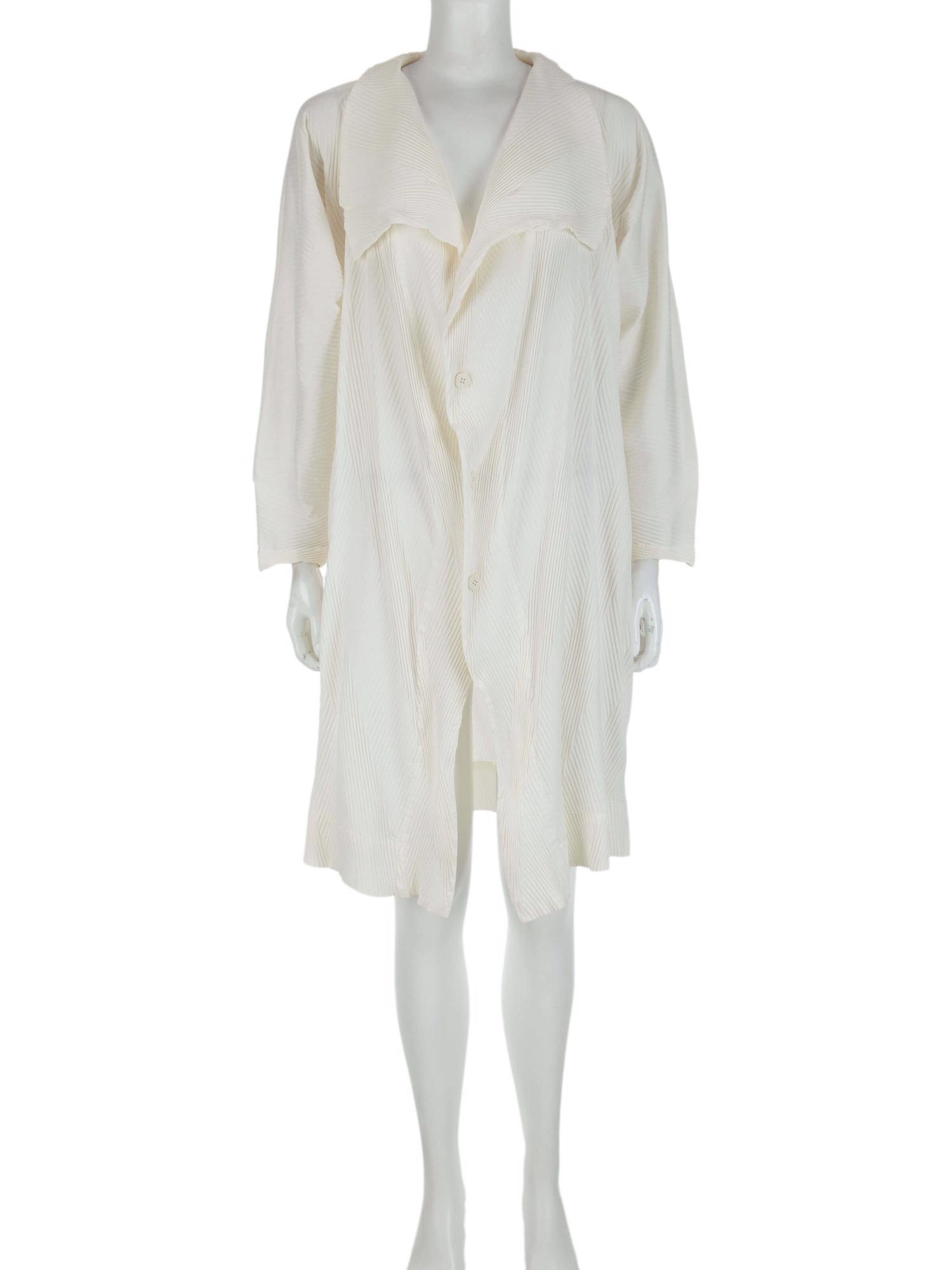 Bayan Krem ISSEY MIYAKE PLEATS PLEASE CEKET