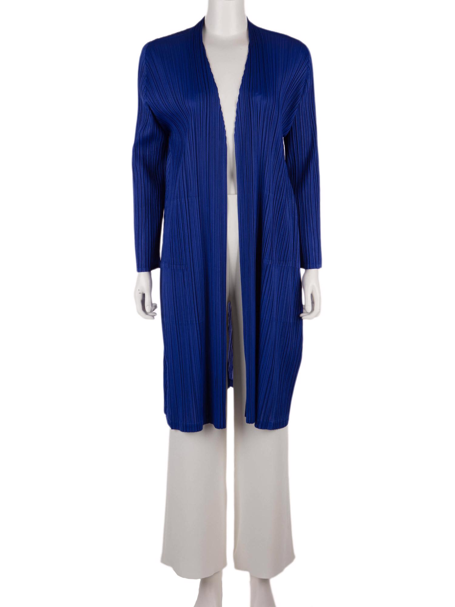 Bayan Mavi ISSEY MIYAKE PLEATS PLEASE CEKET
