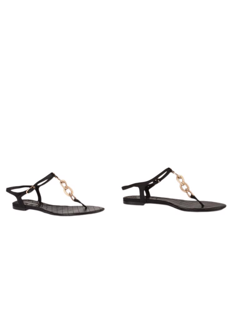 Bayan Siyah CHANEL SANDALET