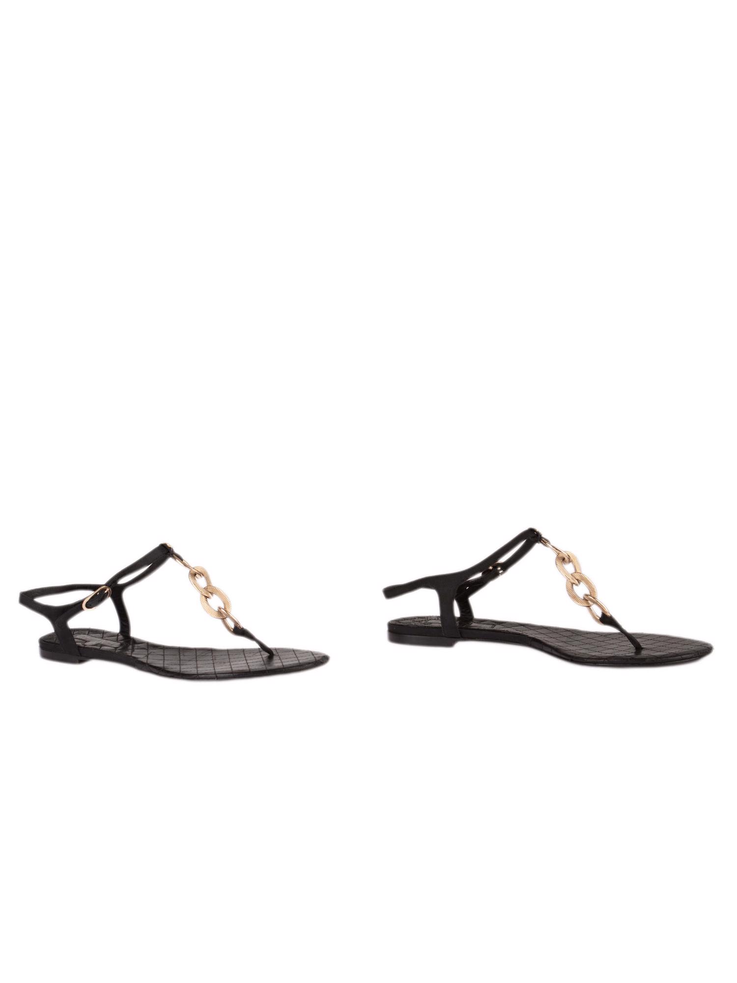 Bayan Siyah CHANEL SANDALET