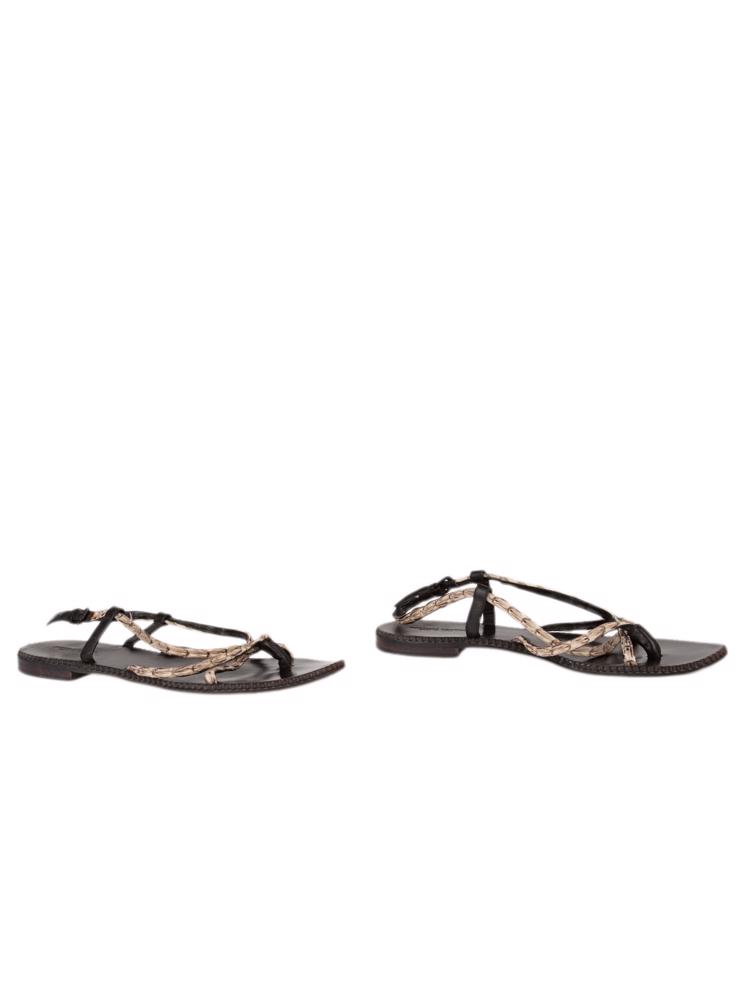 Bayan Krem BOTTEGA VENETA SANDALET