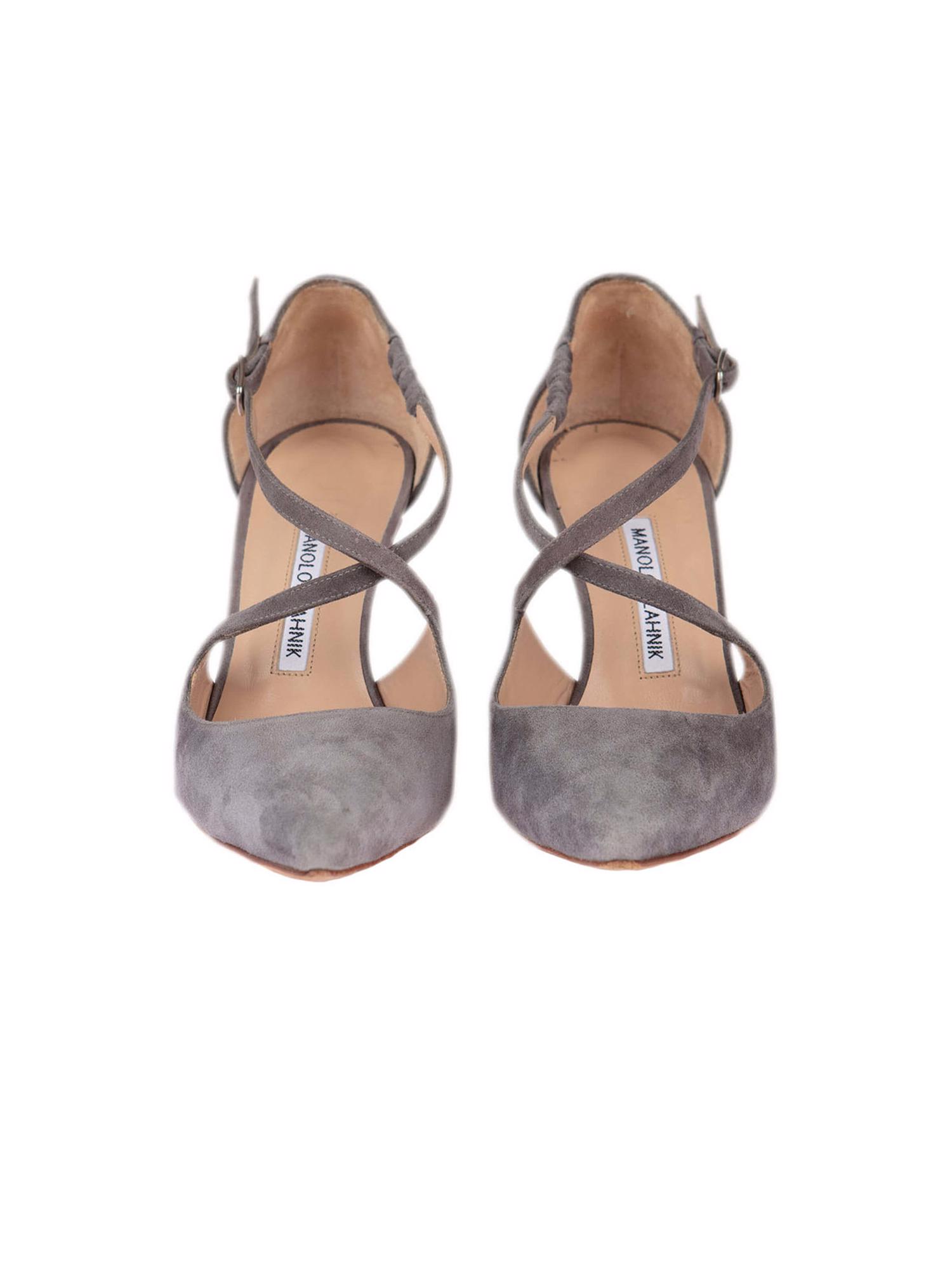 Bayan Gri MANOLO BLAHNIK AYAKKABI