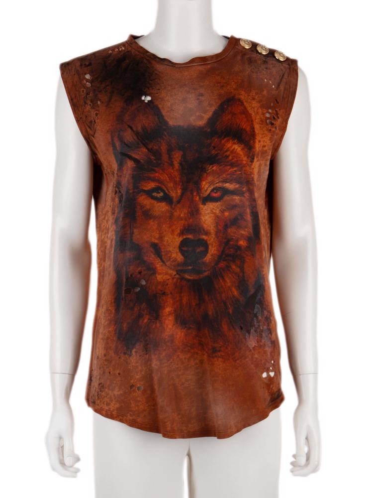 Bayan Kahve BALMAIN T-SHIRT
