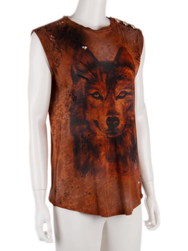 Bayan Kahve BALMAIN T-SHIRT