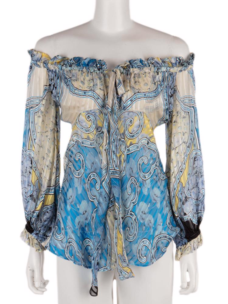 Bayan Mavi ROBERTO CAVALLI BLUZ