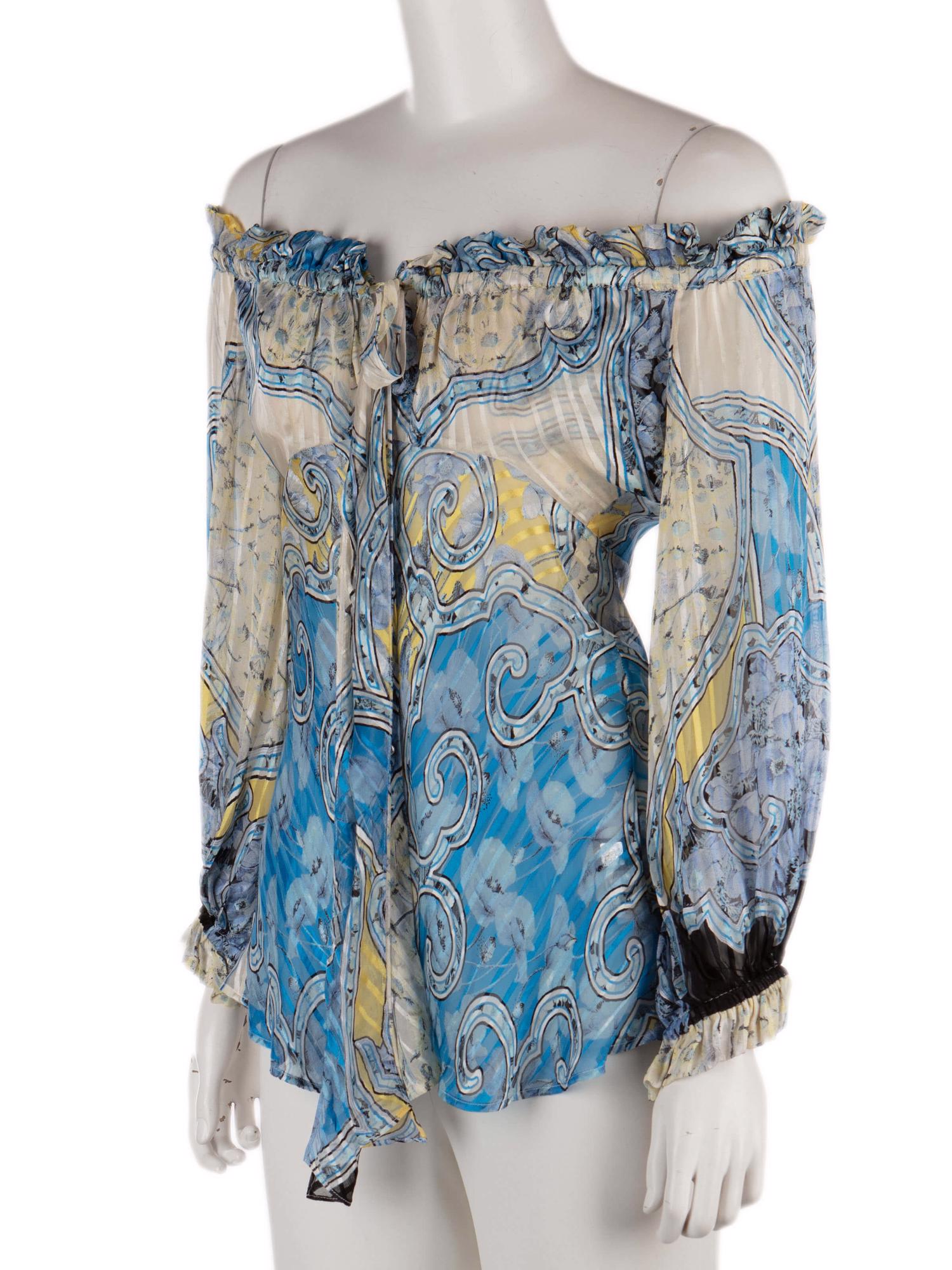 Bayan Mavi ROBERTO CAVALLI BLUZ