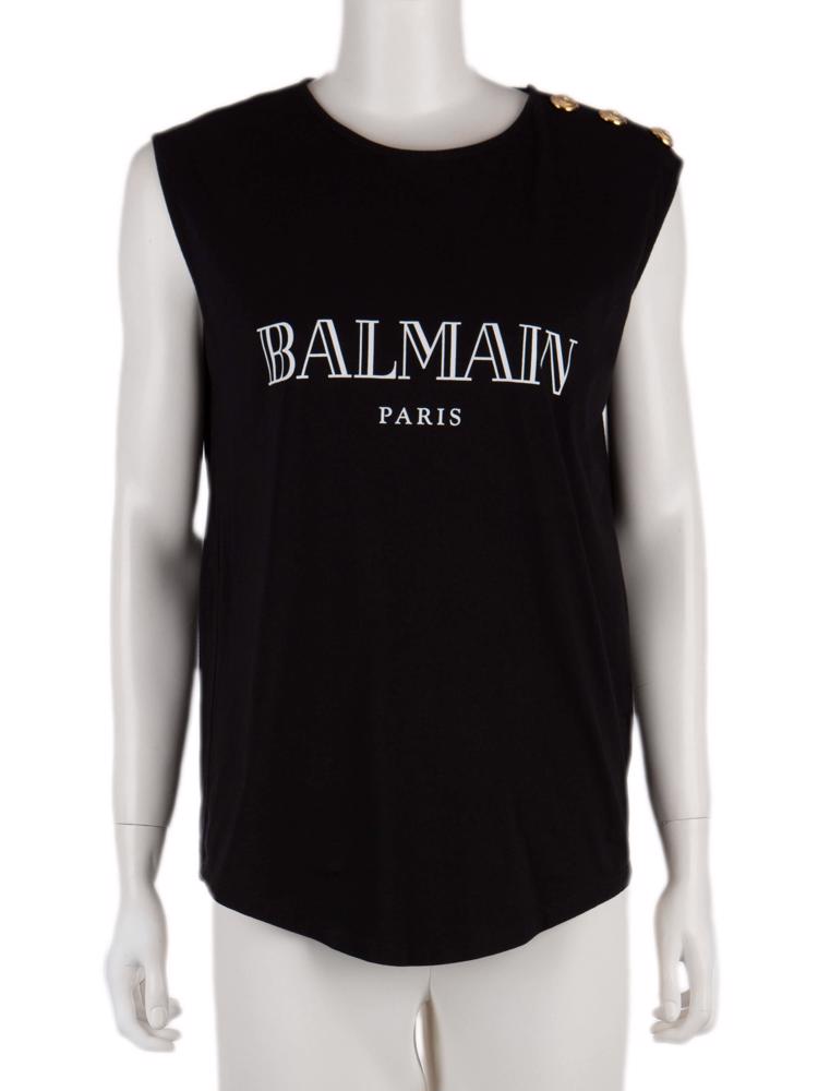 Bayan Siyah BALMAIN T-SHIRT
