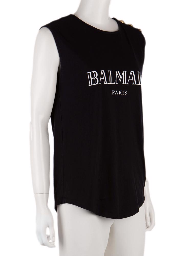Bayan Siyah BALMAIN T-SHIRT